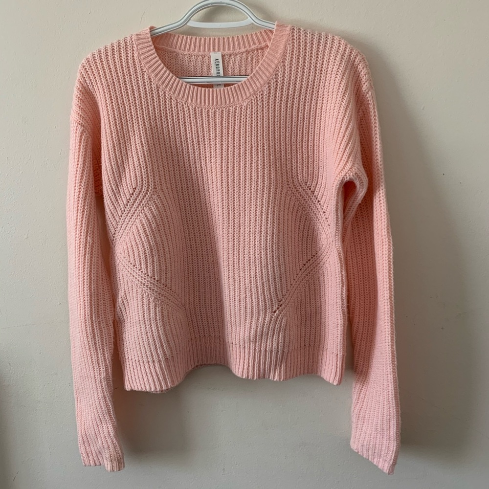 Aeropostale pink knitted sweater